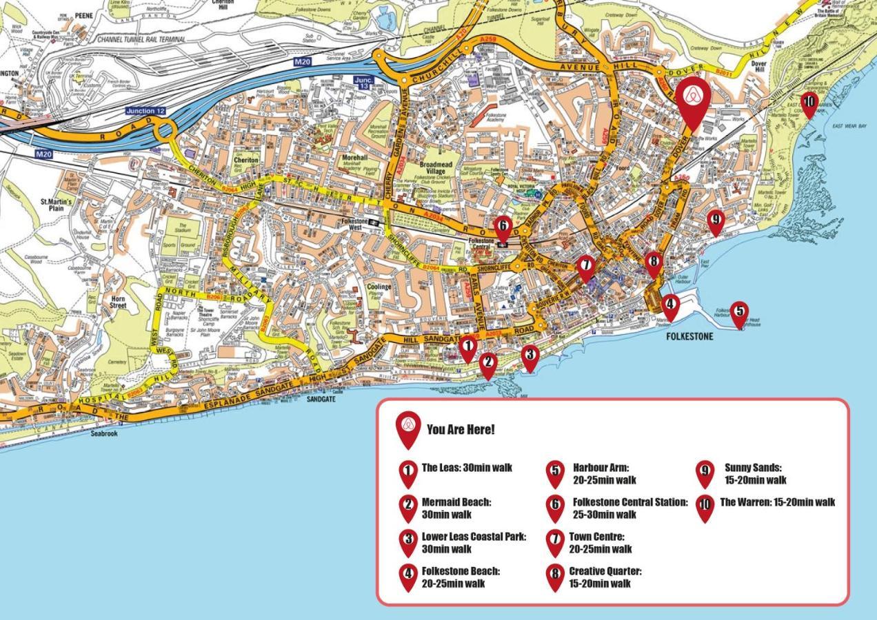 Hotel Bijou Annexe, Sea View, Private Entrance & Parking - Folkestone Extérieur photo